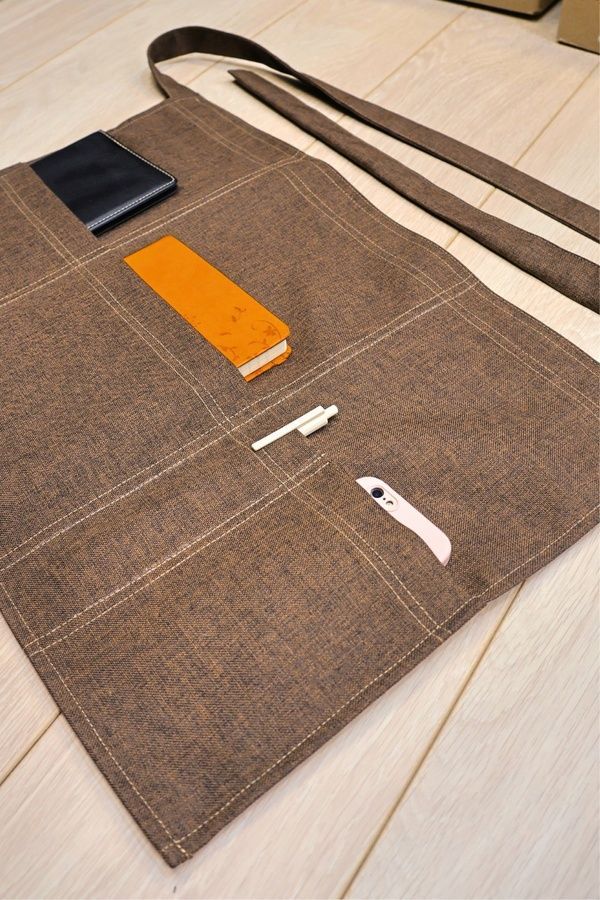 Фартух офіціанта короткий Анже 55x40 грета шоколад - Одяг для офіціантів та кухарів (134.148)