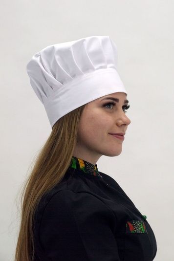 Поварской колпак саржа белый Танагра велкро - Форма повара