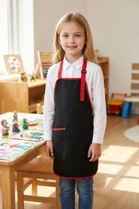 Фартух дитячий для праці та майстер класів Веселка грета чорний (97.107)
